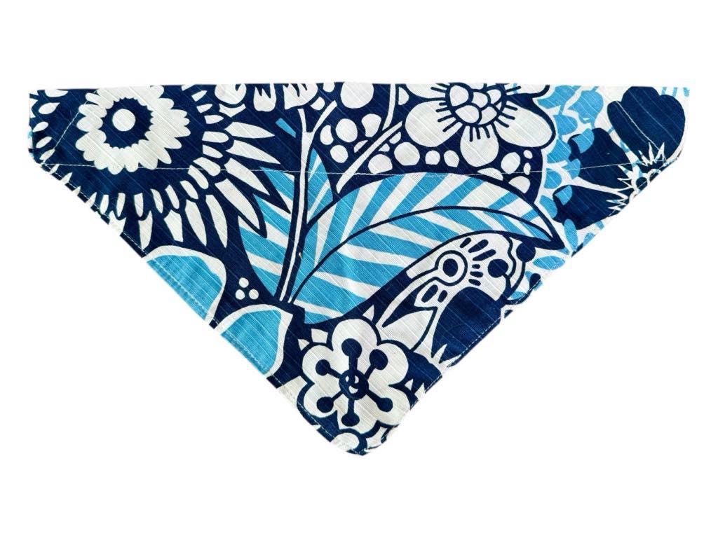 Vintage 60s Fabric Dog Bandanas - Leash-Loop Style