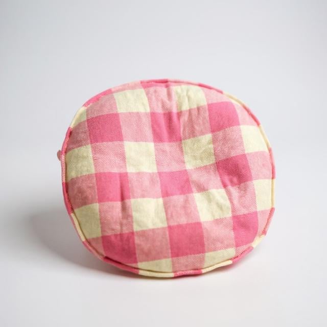 Vintage Handmade Wool & Blanket Beds - Checked Pink & White