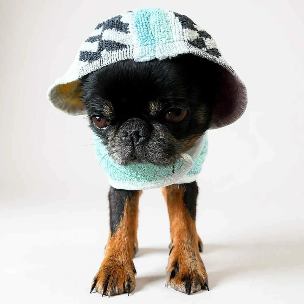 Retro Vintage Handmade Towelling Dog Jackets Small