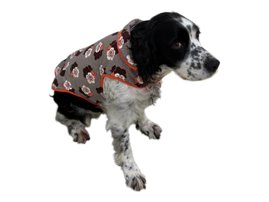 Upcycled Handmade Retro 60s Fabric Dog Jacket