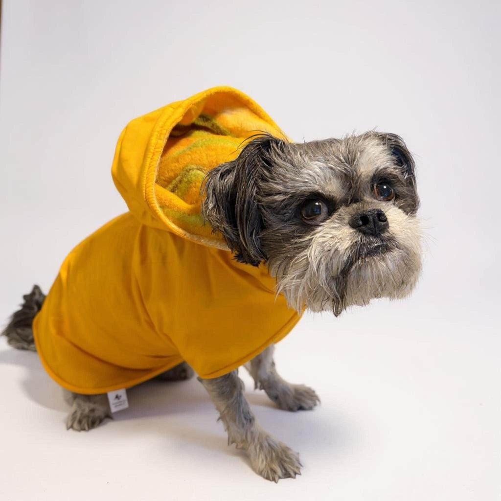 Reversible Handmade Woollen Waterproof Raincoat Dog Jacket - Medium
