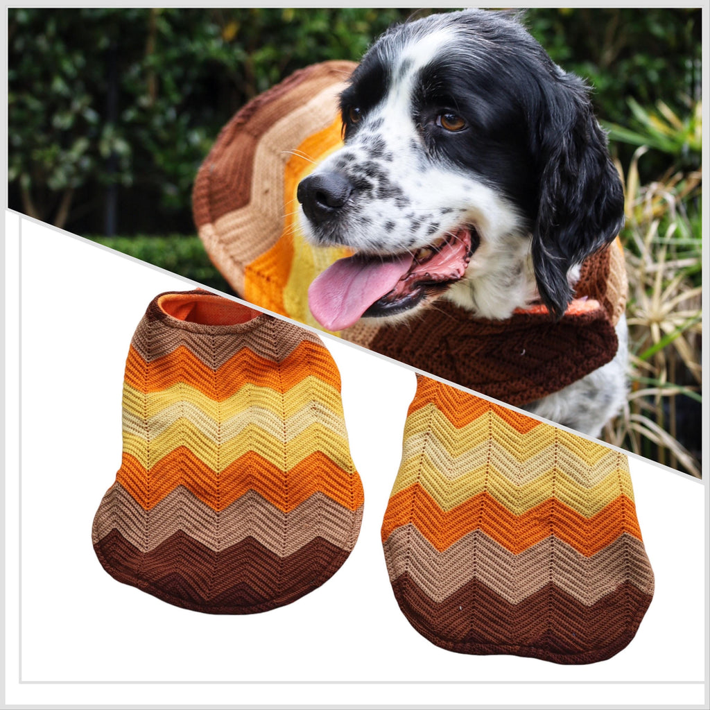 Vintage Homemade Woollen Dog Jacket