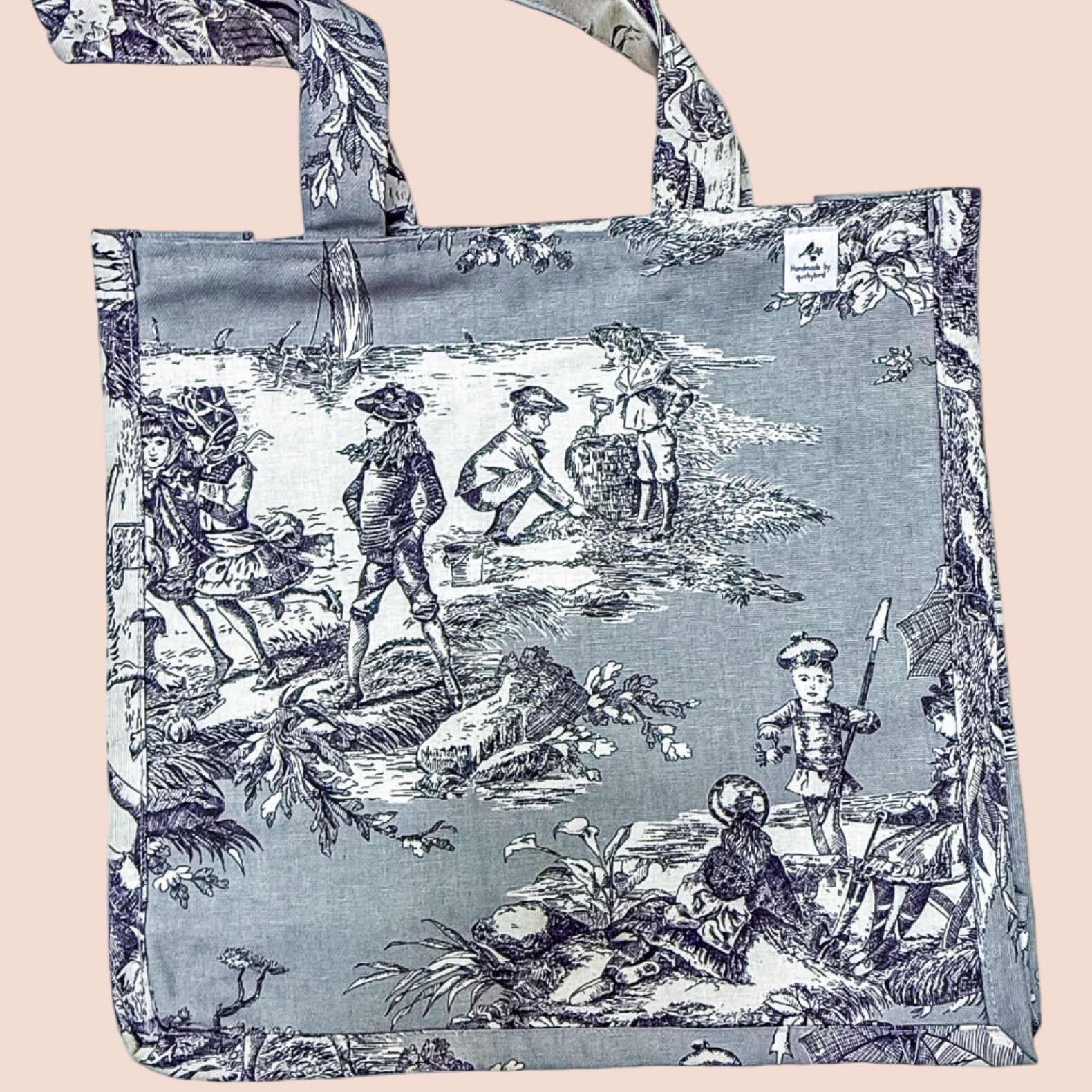 Vintage Handmade 60s Fabric Tote Bags