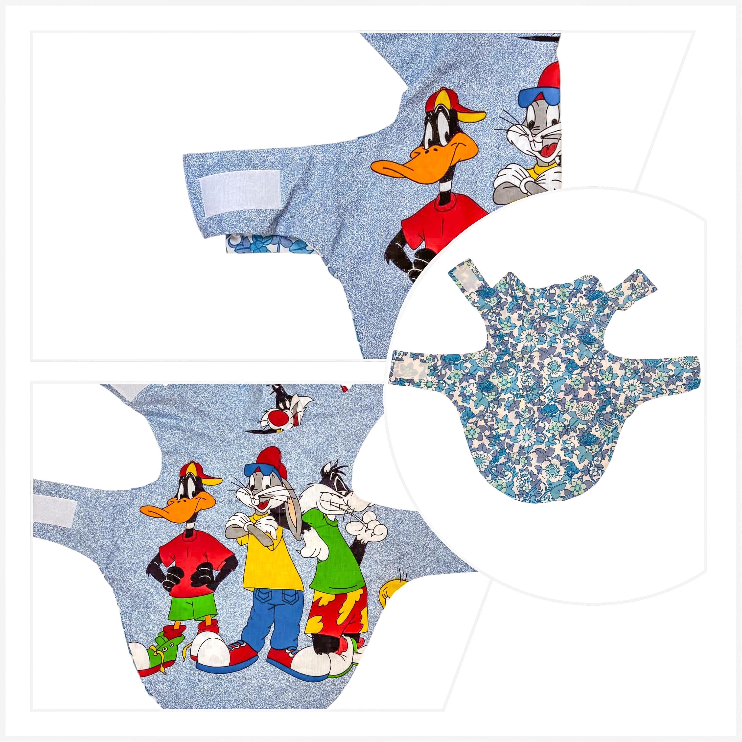 Upcycled Retro 60s Fabric Dog Jacket Coat