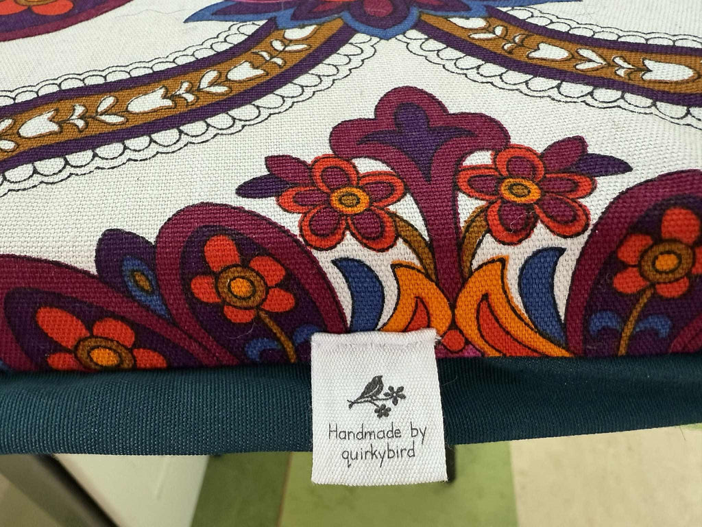 Vintage Handmade Paisley Mat