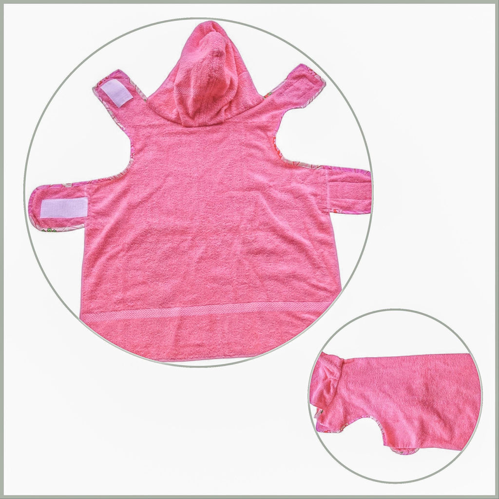 Retro Vintage Handmade Towelling Dog Jackets - Xtra Large