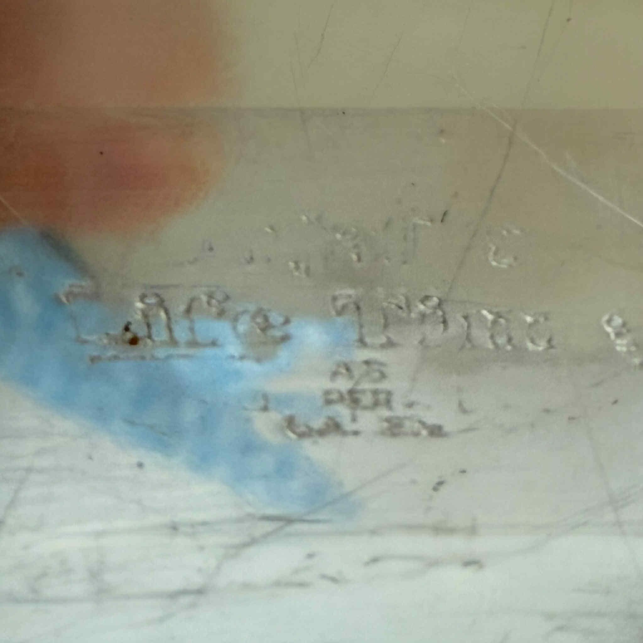 Vintage Hand Painted Red Metal Tray