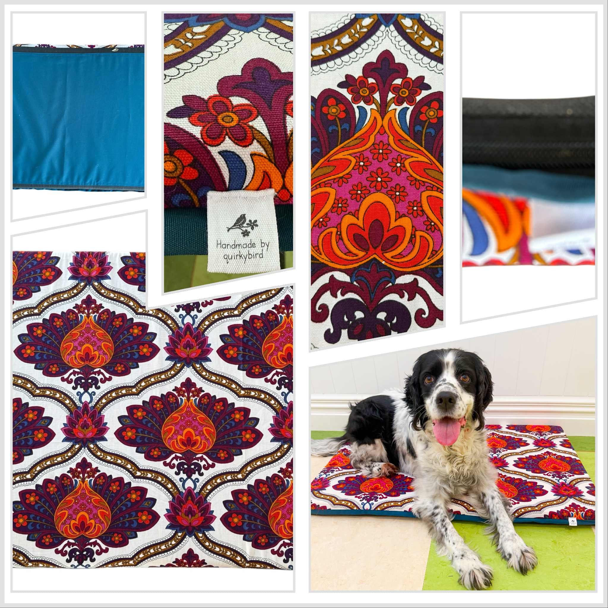 Vintage Handmade Paisley Mat