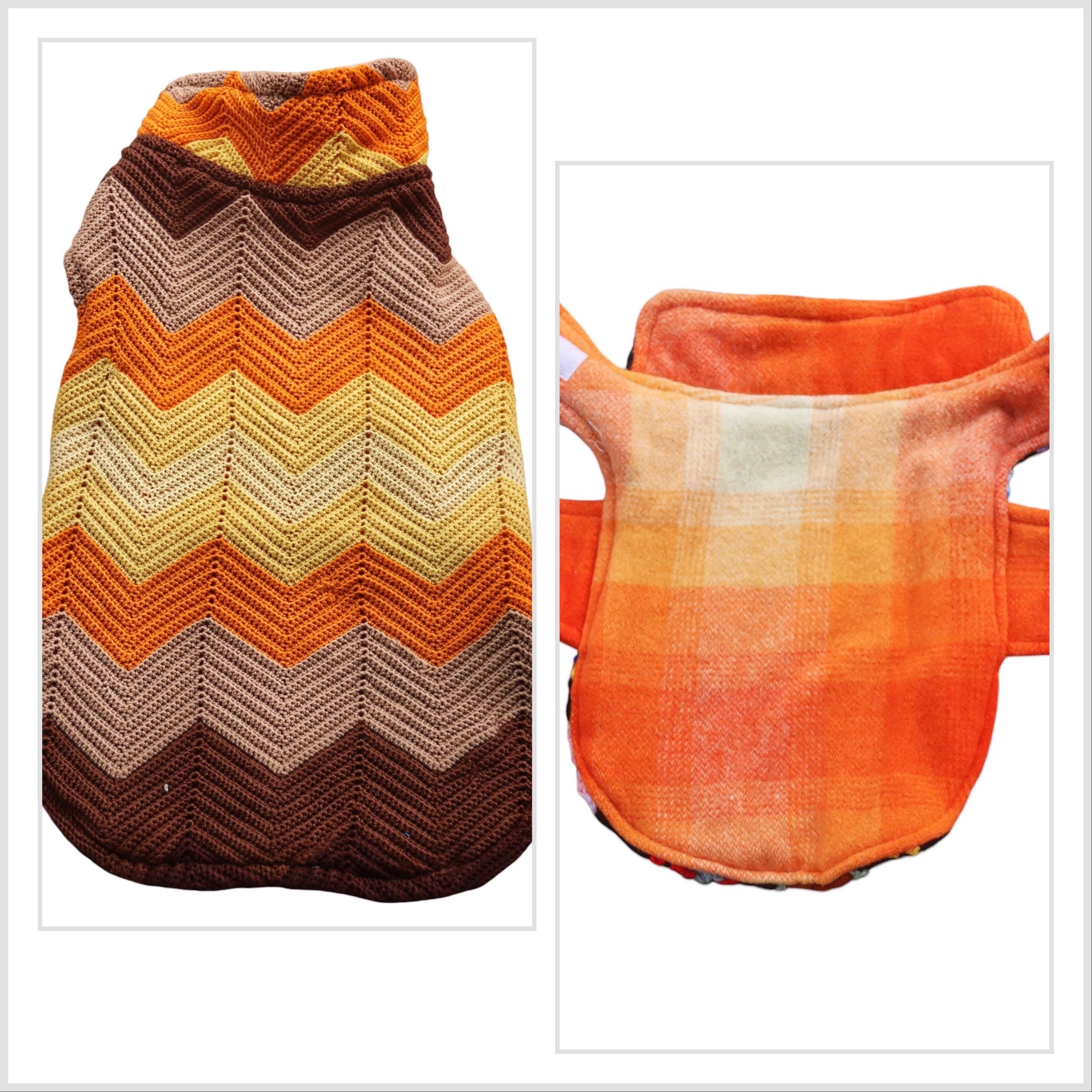 Vintage Homemade Woollen Dog Jacket