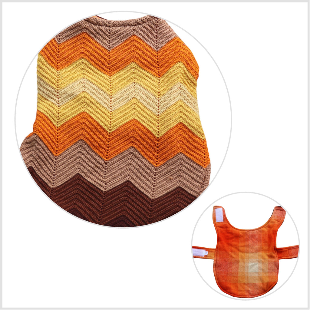 Vintage Homemade Woollen Dog Jacket