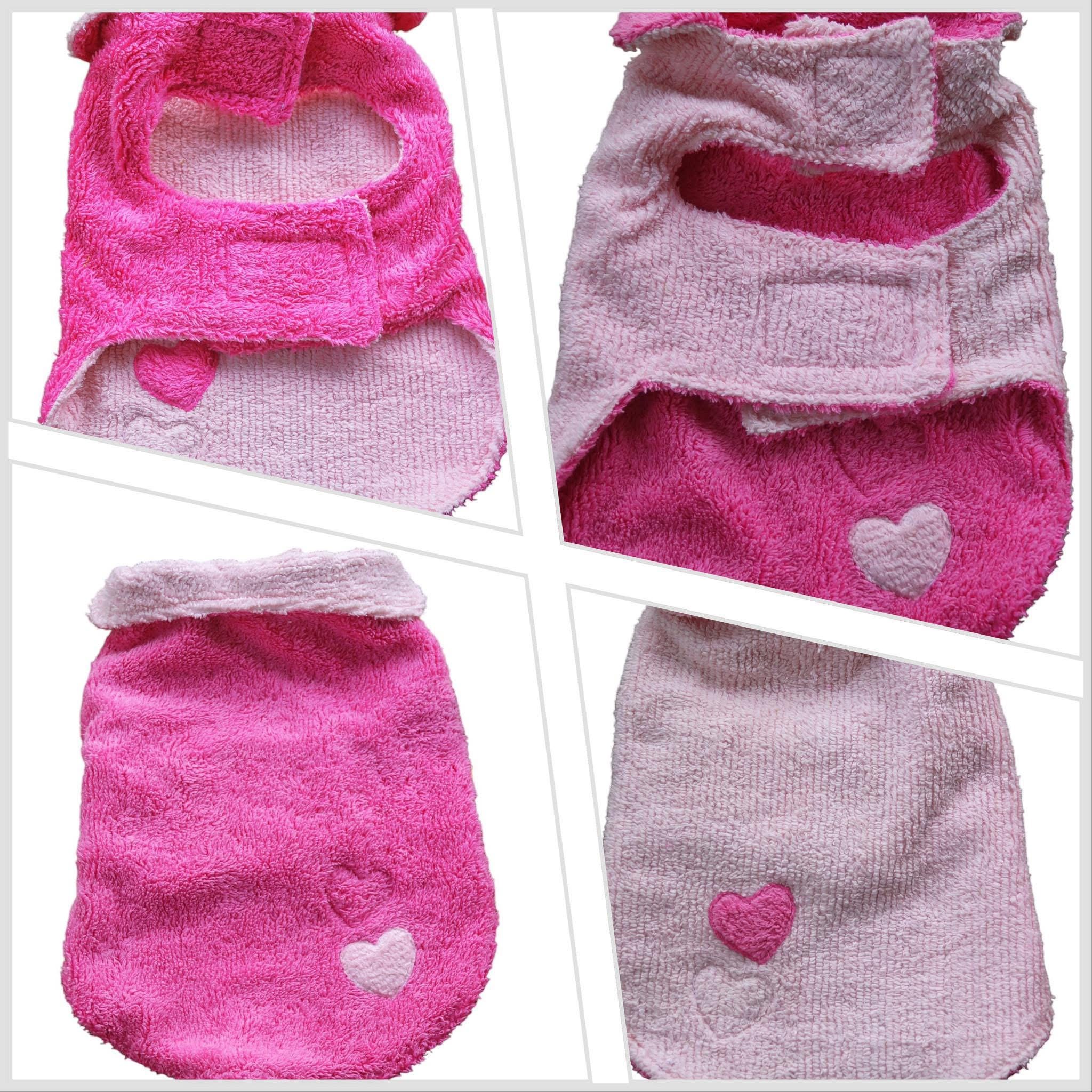 Upcycled Candlewick Dog Jacket: Reversible Vintage Pet Coat