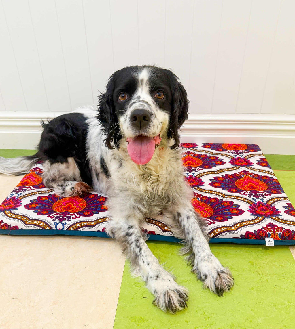 Vintage Handmade Paisley Mat
