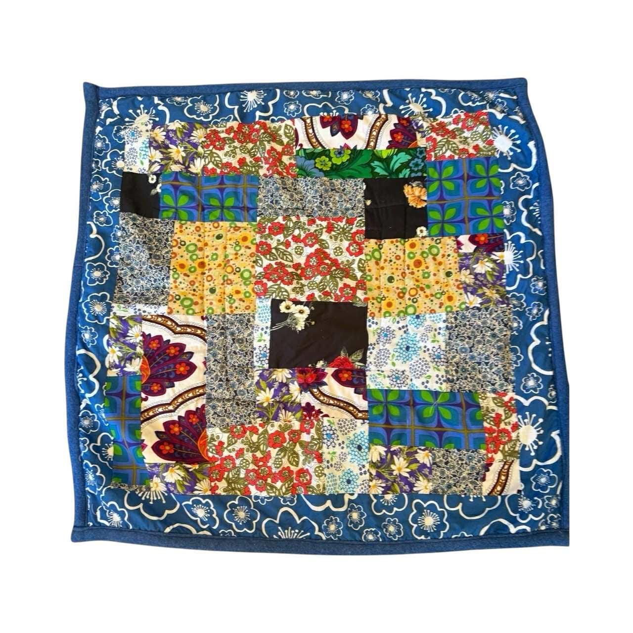 Vintage Handmade Patchwork Mat