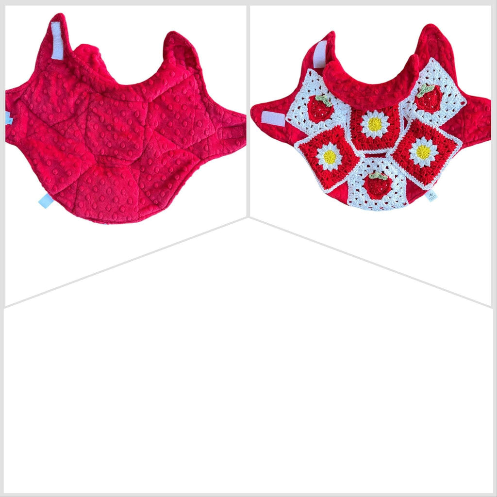 Upcycled Retro 60s Fabric Crochet Dog Jackets