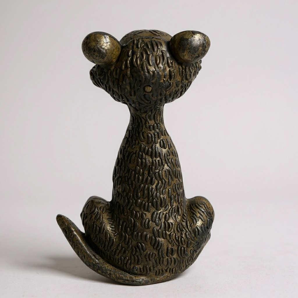 Vintage Brass Tiger Figurine