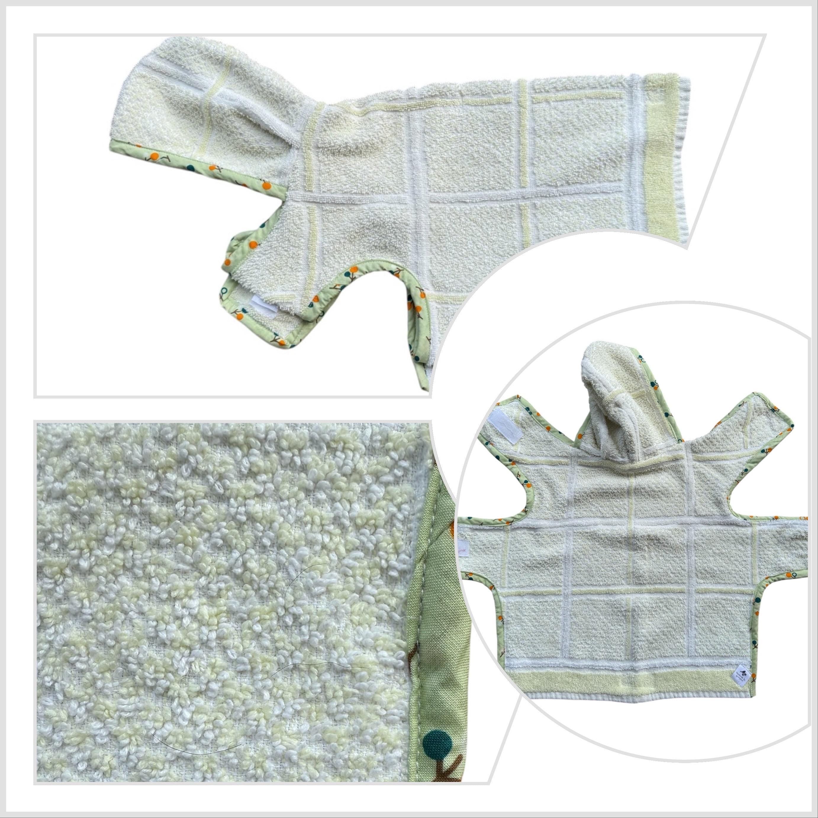 Retro Vintage Handmade Towelling Dog Jackets - Medium