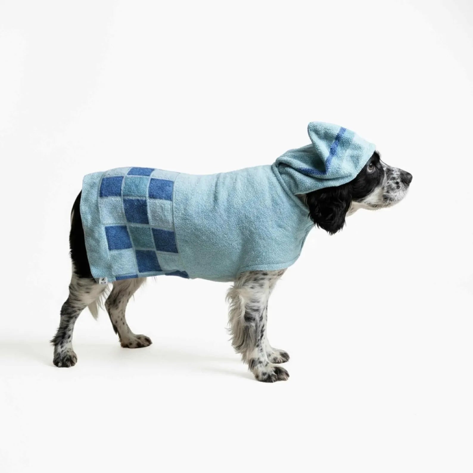 Retro Vintage Handmade Towelling Dog Jackets - Large