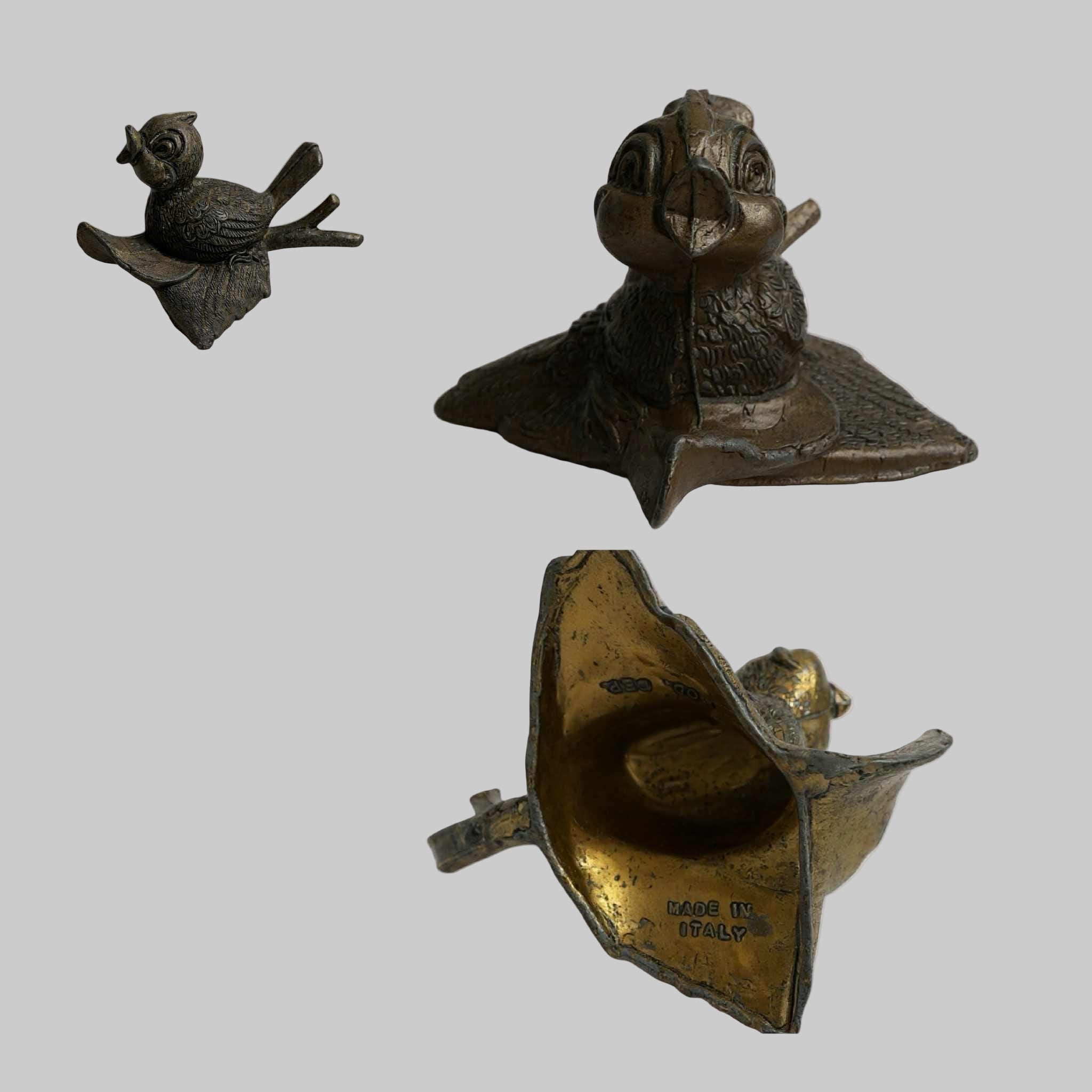 Vintage Mid-Century Brass Animal - Bird