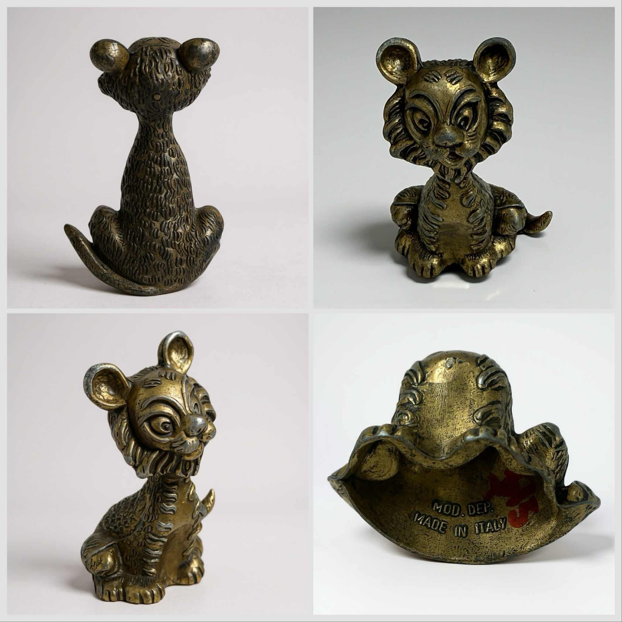 Vintage Brass Tiger Figurine