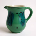 Retro Studio Ceramics Heart Design Green Jug Pitcher by Ann Skelly