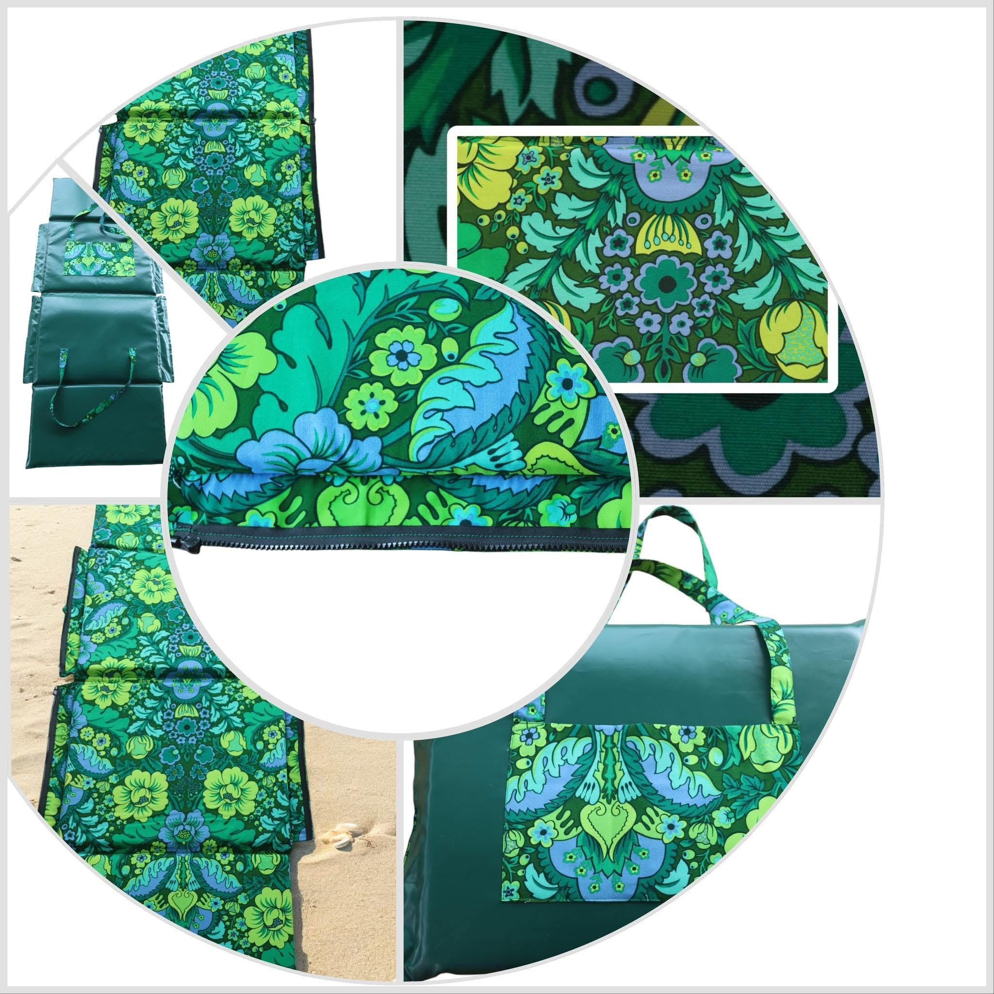 Upcycled Vintage Inspired Foldable Water-Resistant Mat