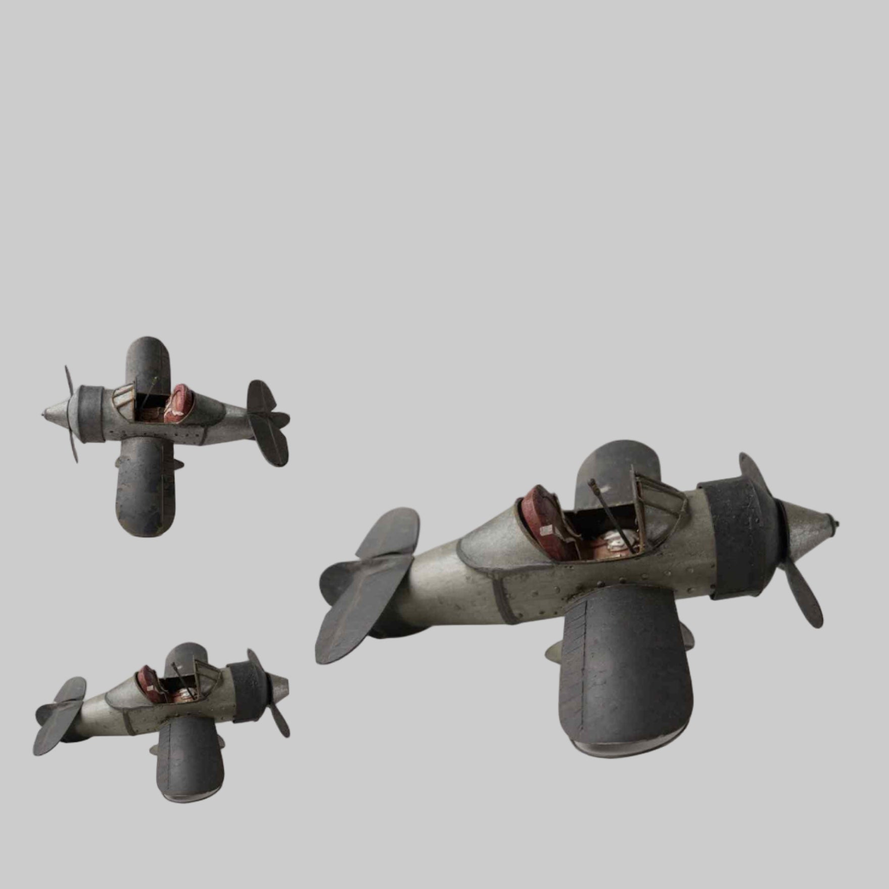 Vintage Metal Airplane Model