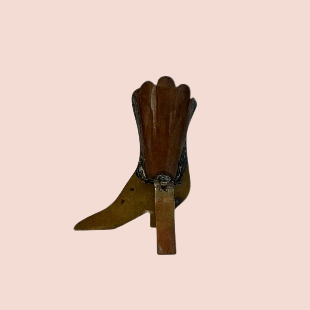 Vintage Copper & Brass Boot Ornament