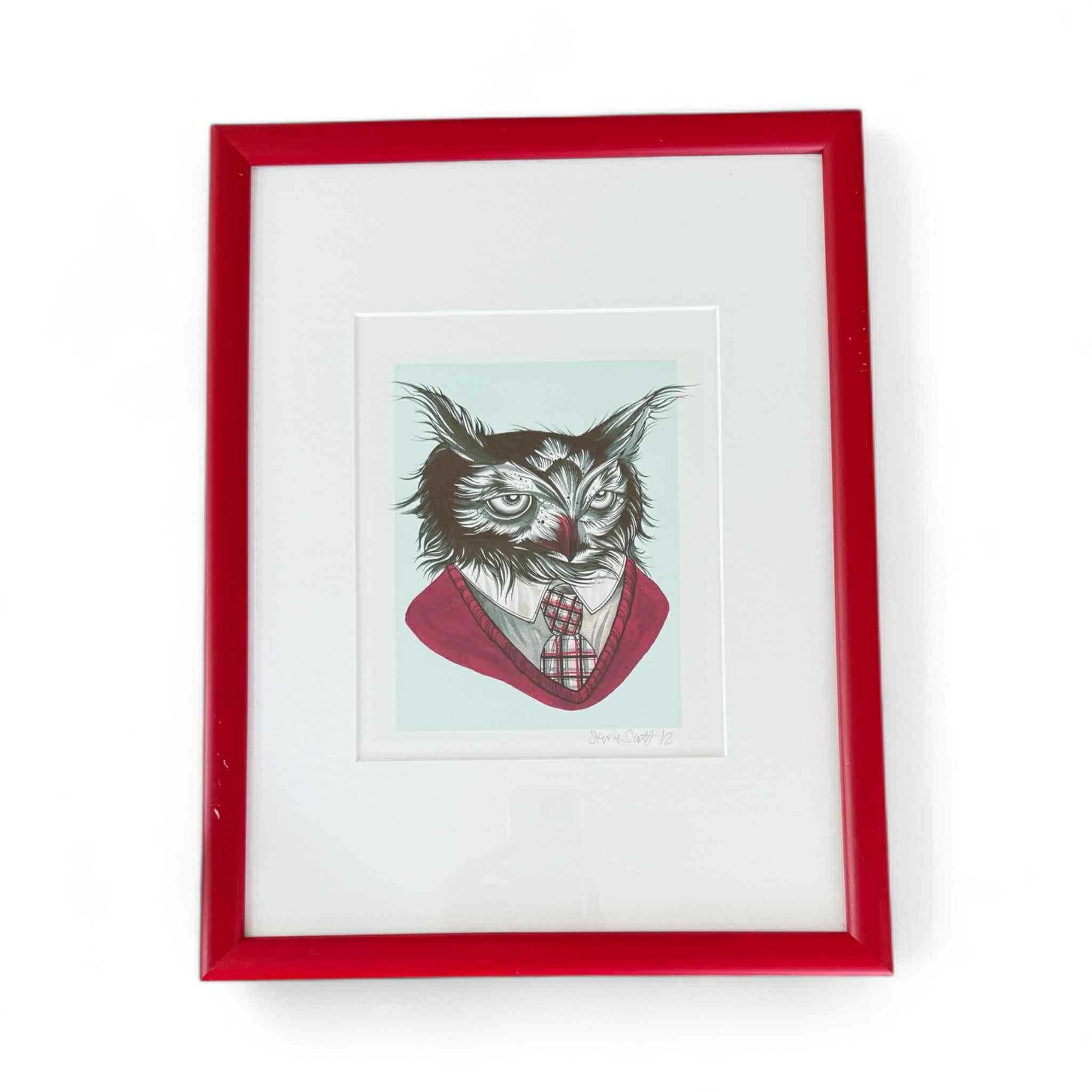Signed Owl Art Print by Stevie Scott