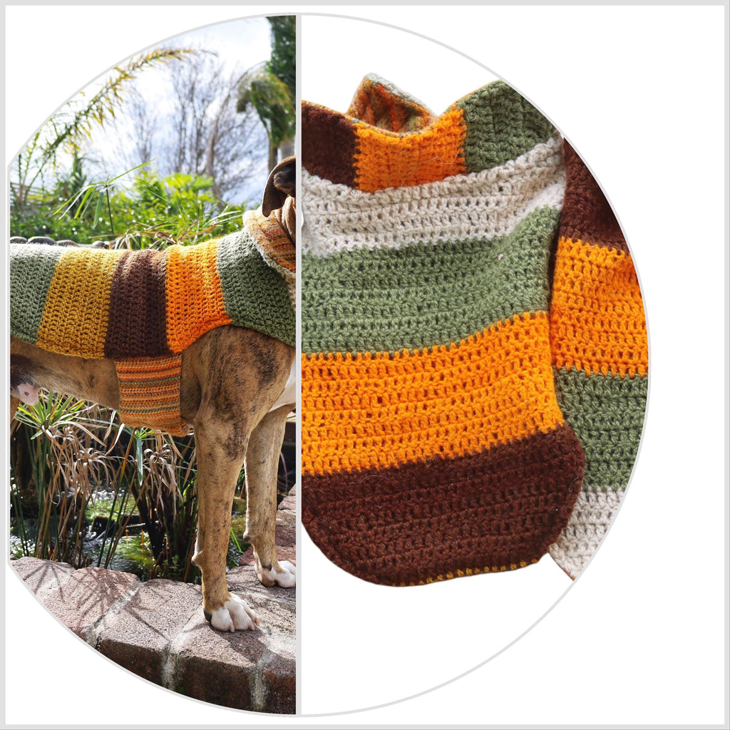 Vintage Homemade Woollen Dog Jacket