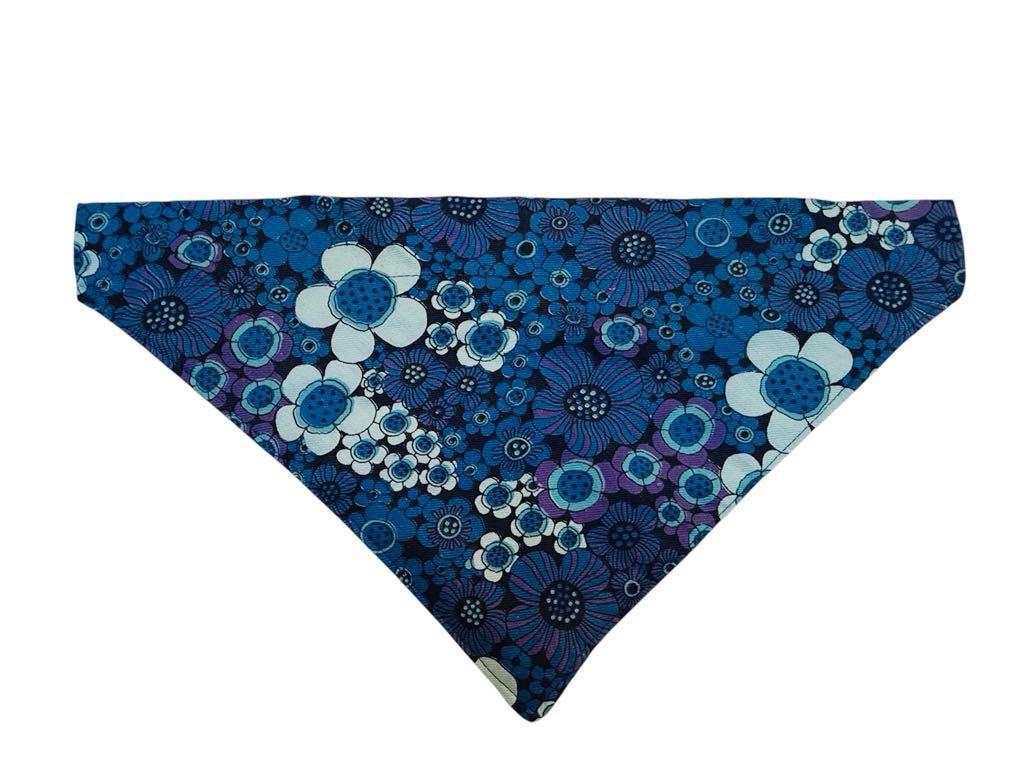 Vintage 60s Fabric Dog Bandanas - Leash-Loop Style