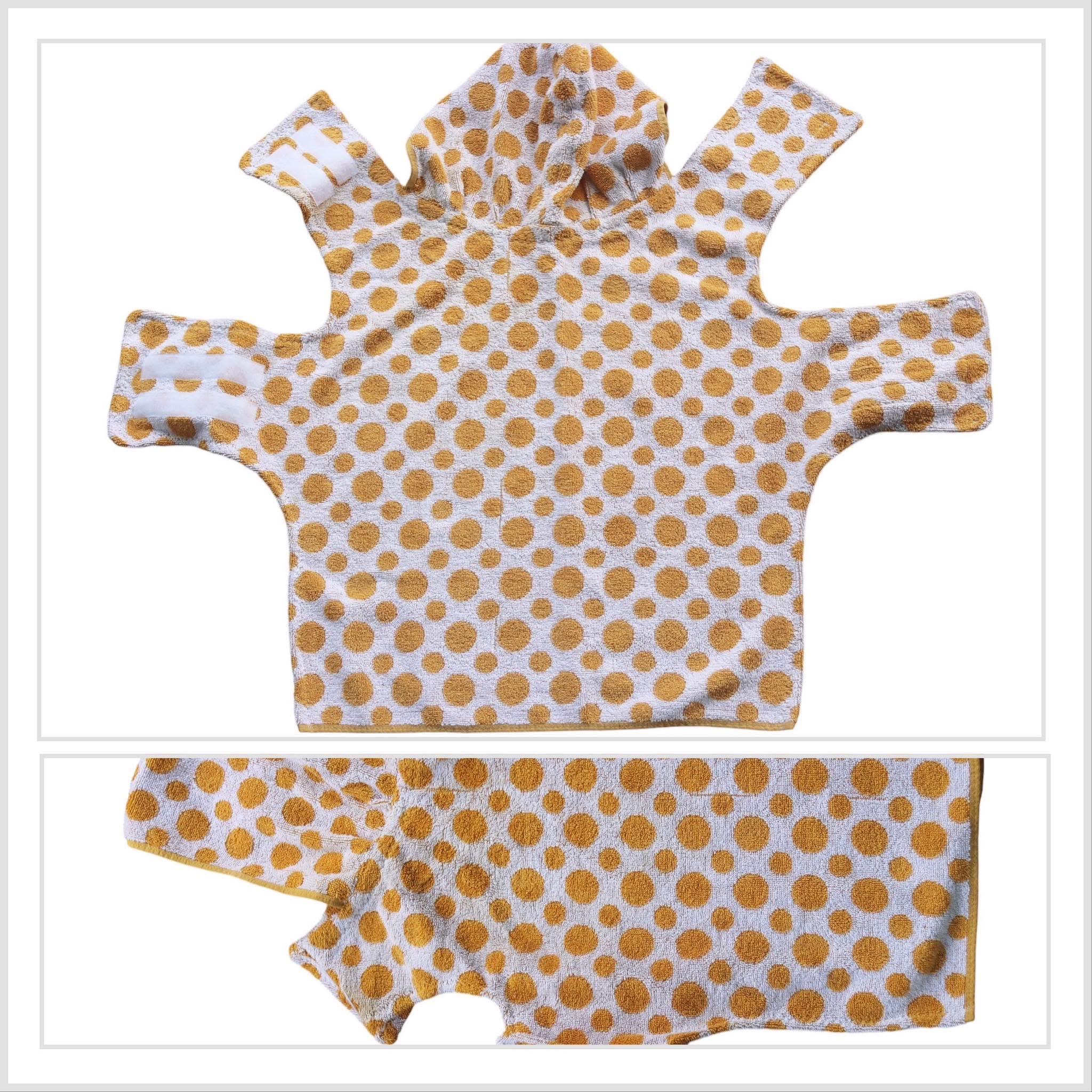 Retro Vintage Homemade Towelling Dog Jackets B - Large