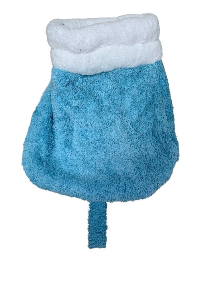 Upcycled 60s Fabric Pet Snuggle Sack: Cozy Dog Sleeping Bag