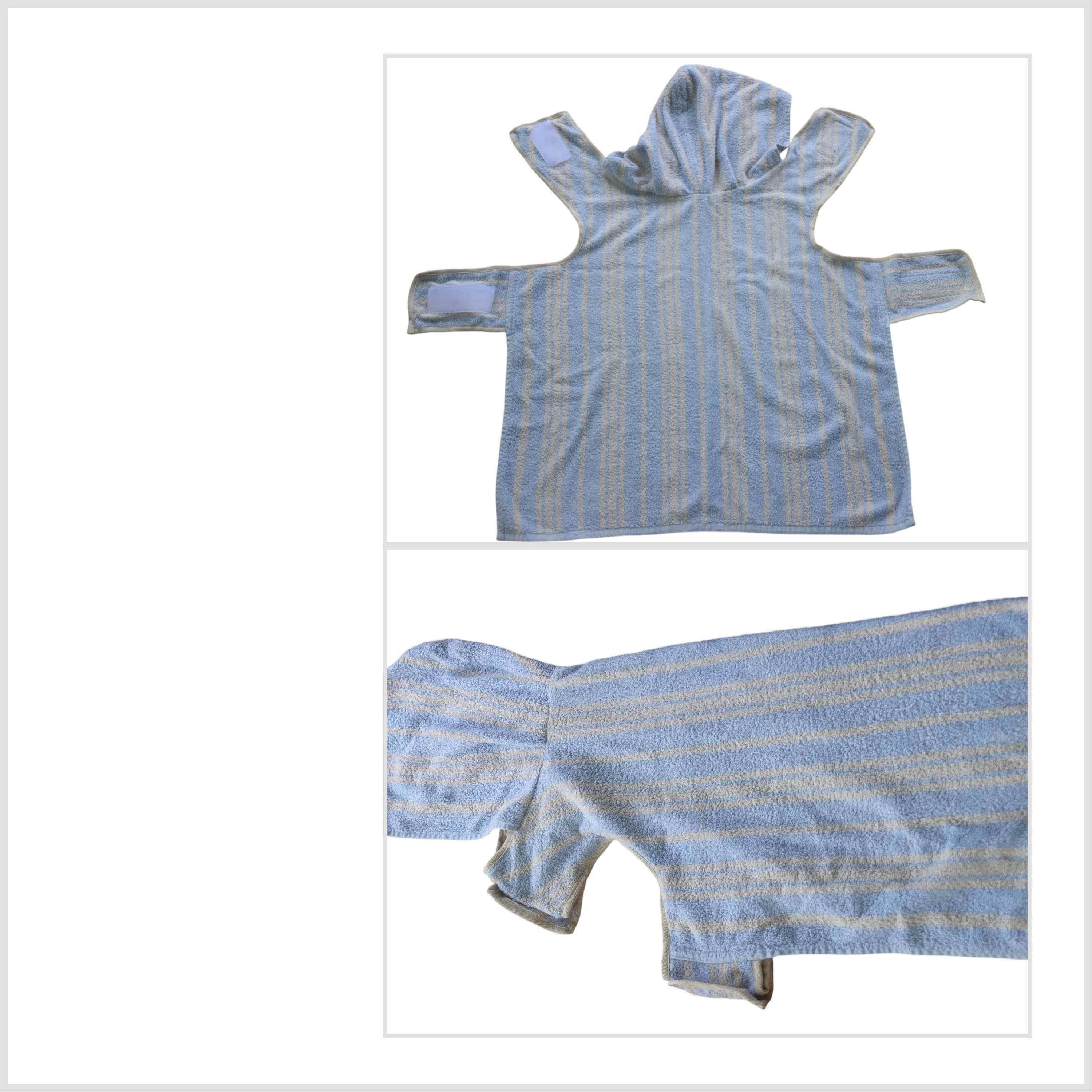 Retro Vintage Handmade Towelling Dog Jackets - Xtra Large