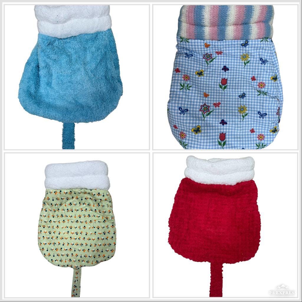 Upcycled 60s Fabric Pet Snuggle Sack: Cozy Dog Sleeping Bag