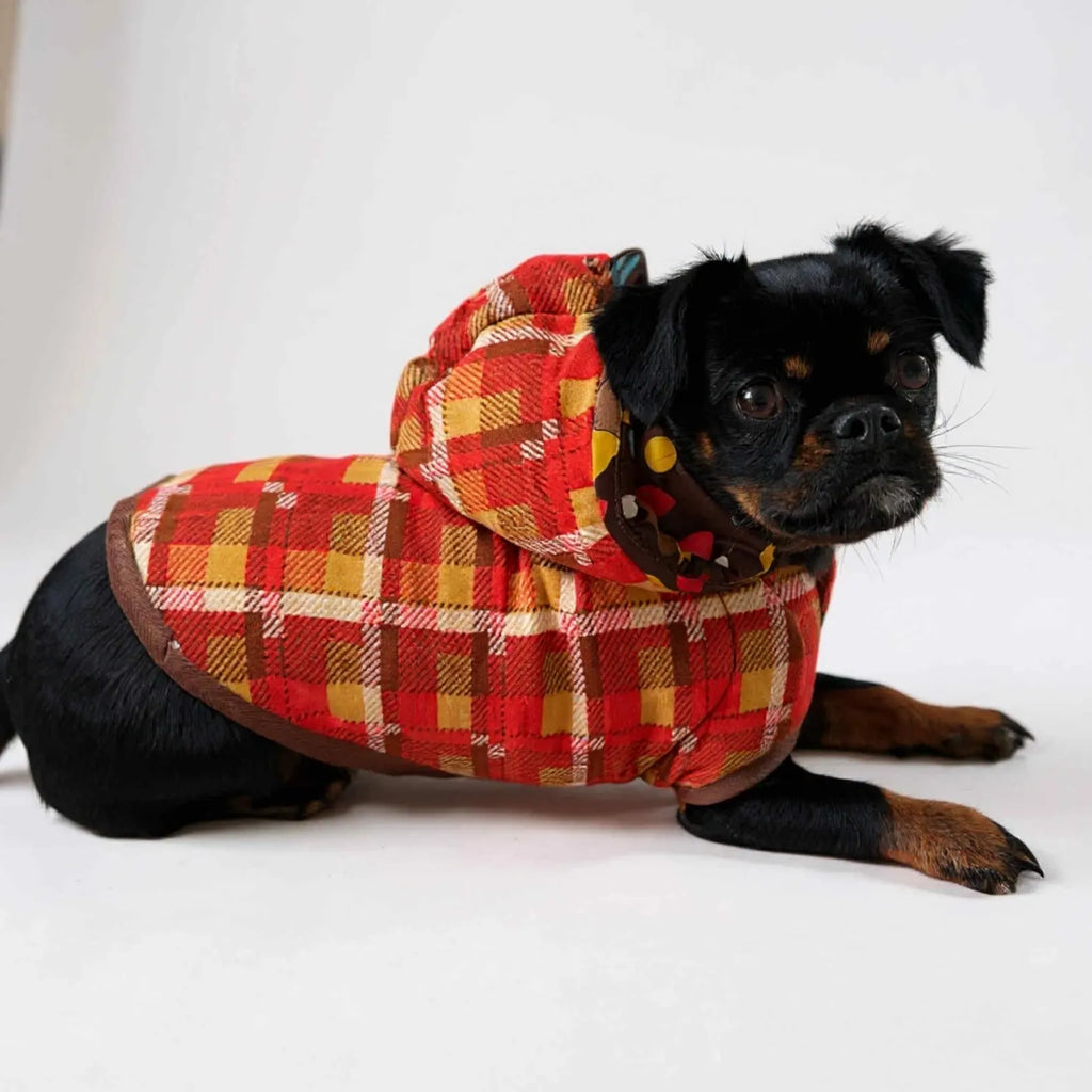 Reversible Upcycled Retro Dog Jacket Sleeping Bag Coat
