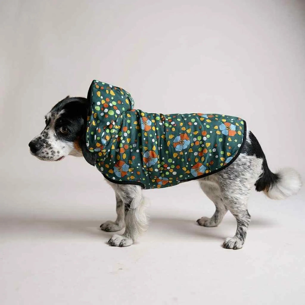Reversible Upcycled Retro Dog Jacket Sleeping Bag Coat